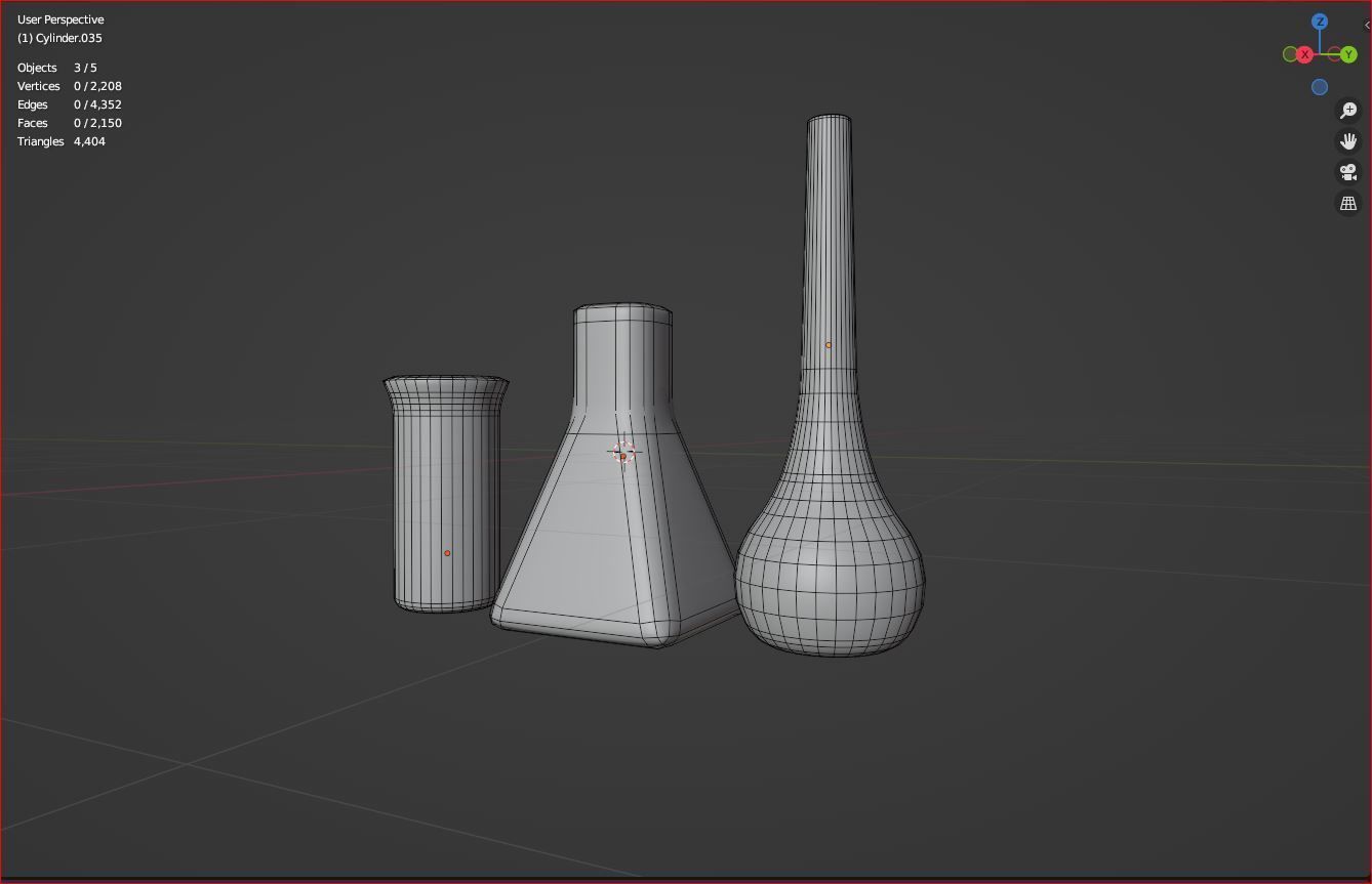 3d science flask cartoon 3D model | CGTrader