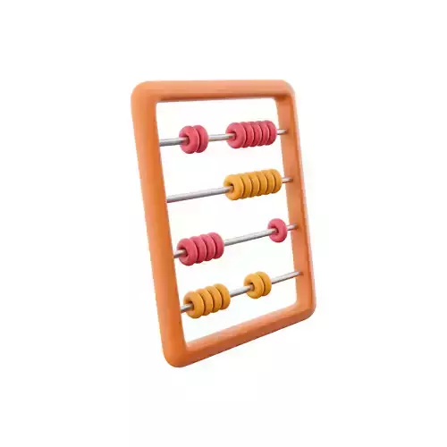3d abacus cartoon