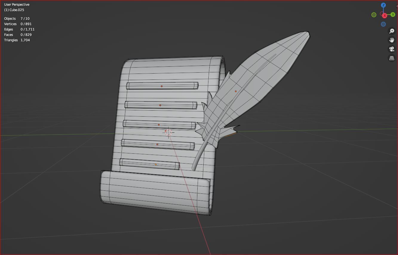 3d Writing education concept cartoon 3D model_5