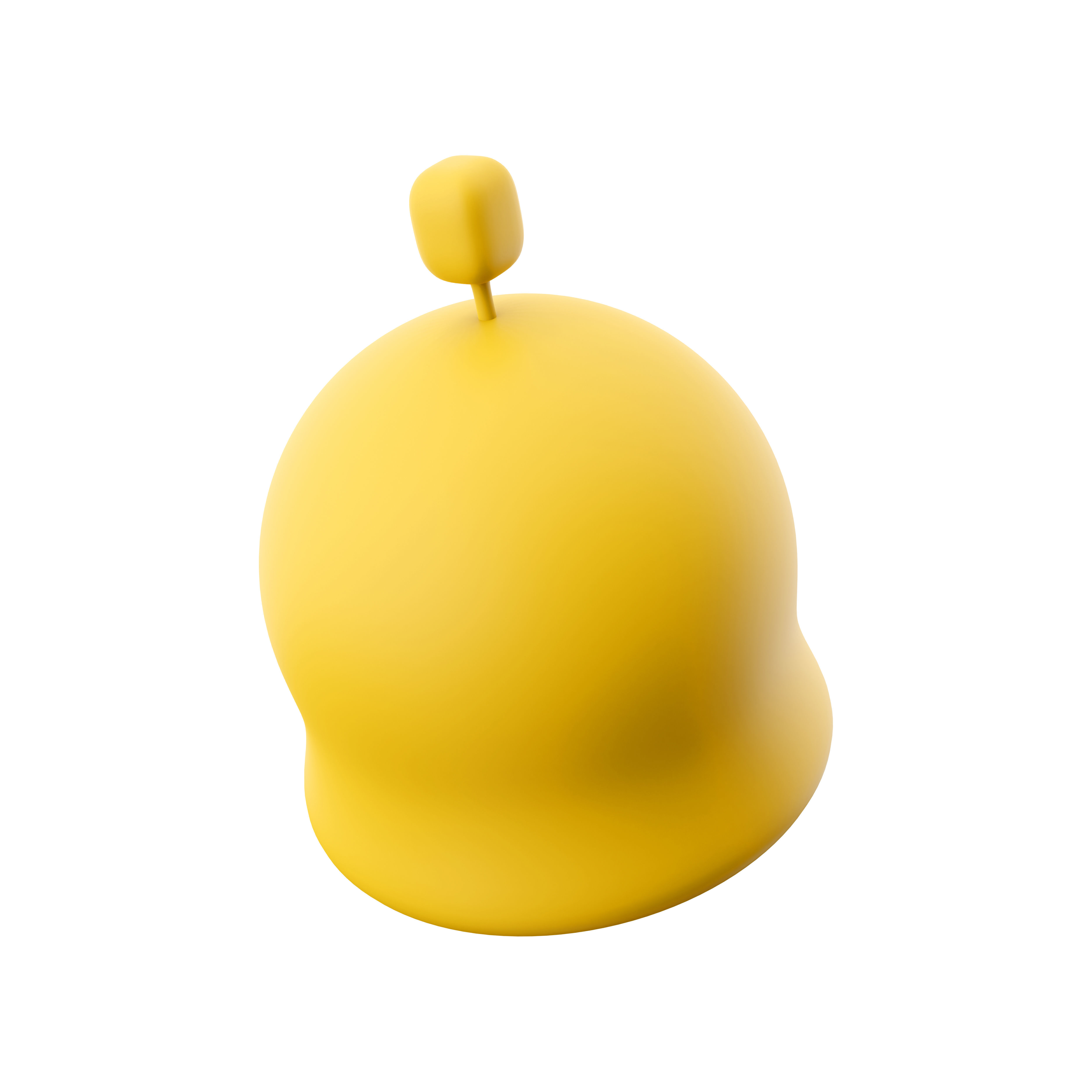 3d notification bell cartoon 3D model_1