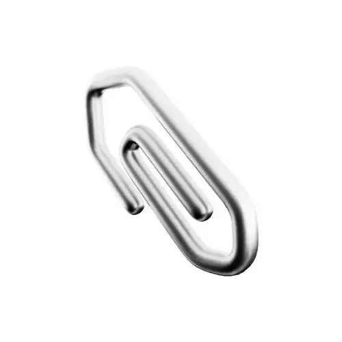 3d Paperclip  cartoon