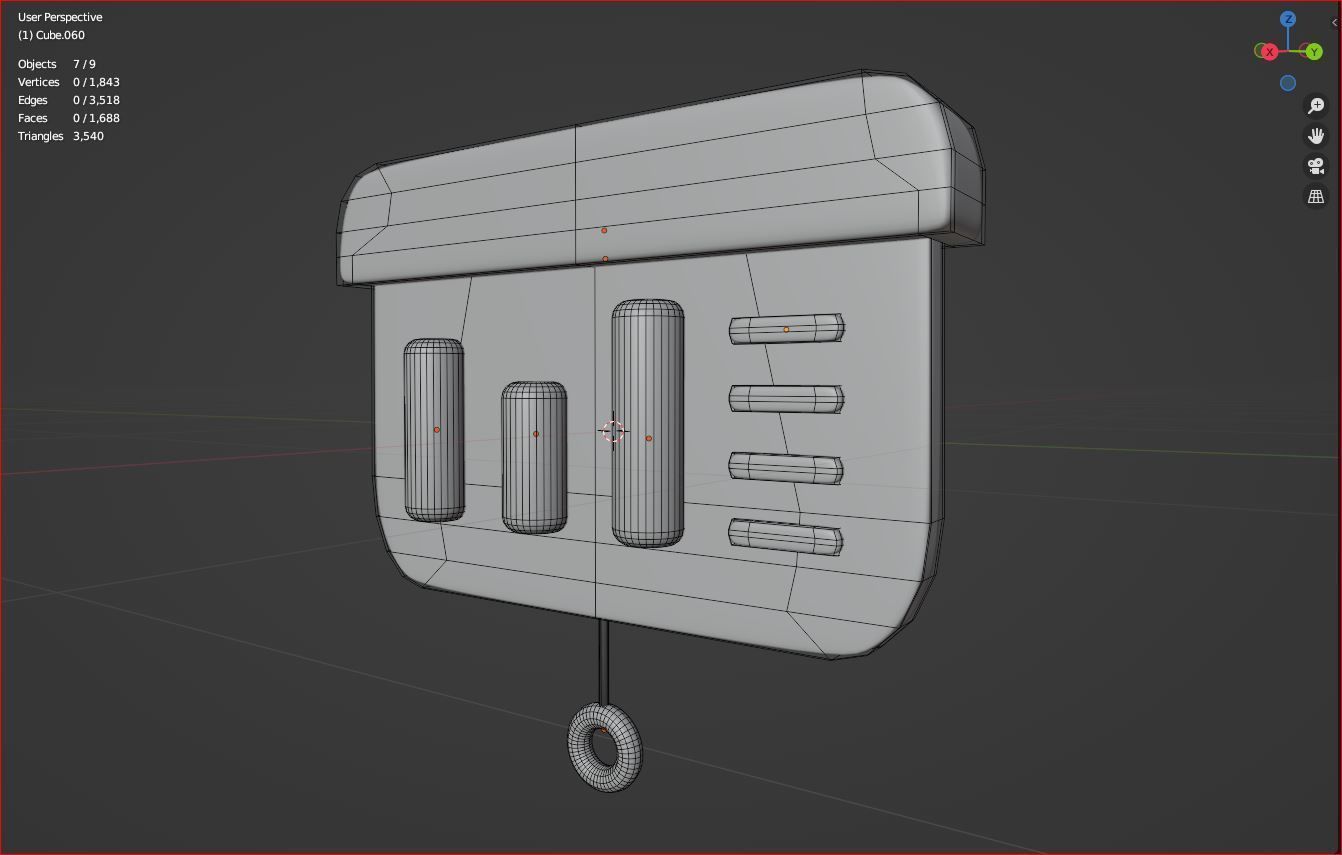 3d charts cartoon 3D model_5