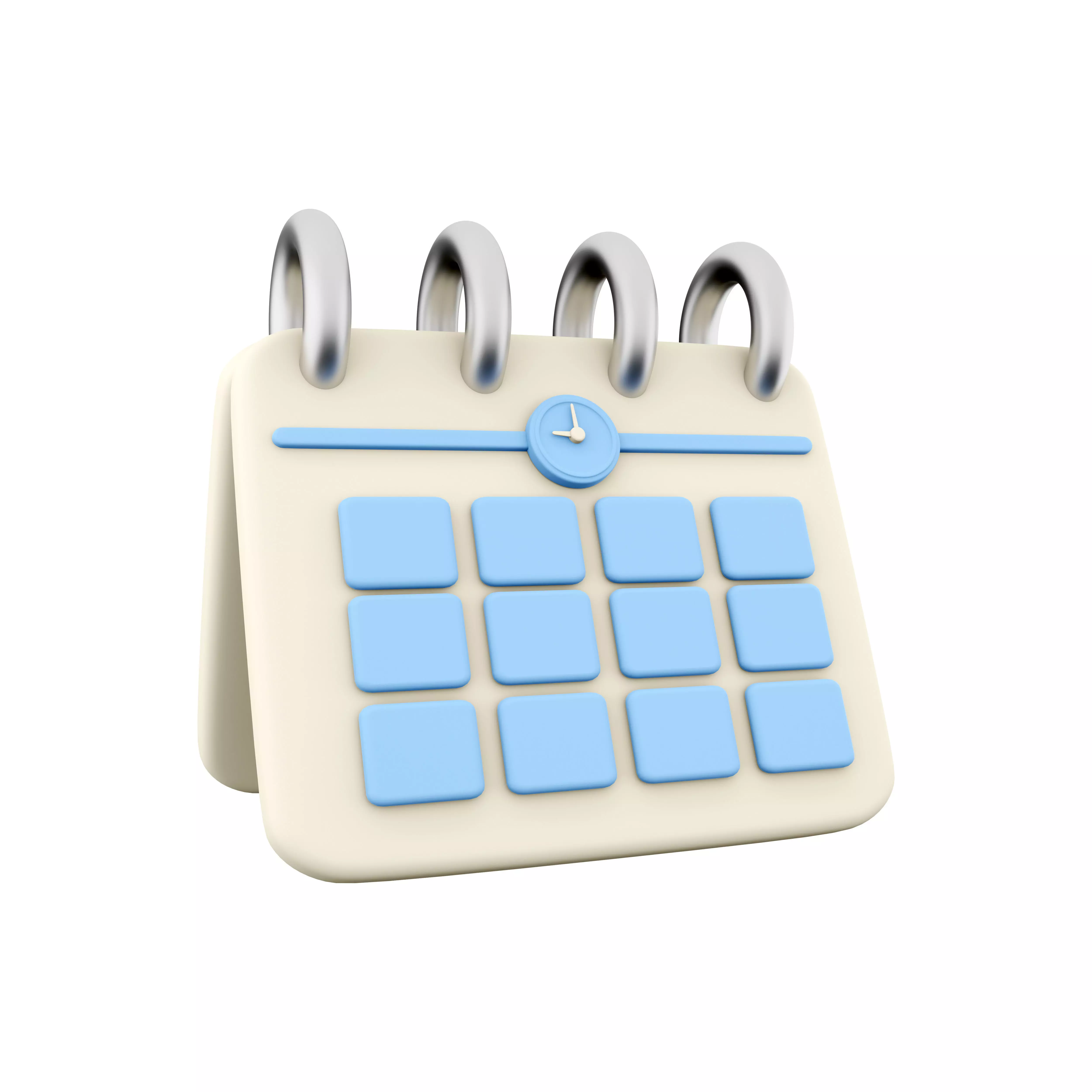 3d calendar cartoon 3D model