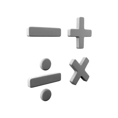 3d concept calculation cartoon 3D model