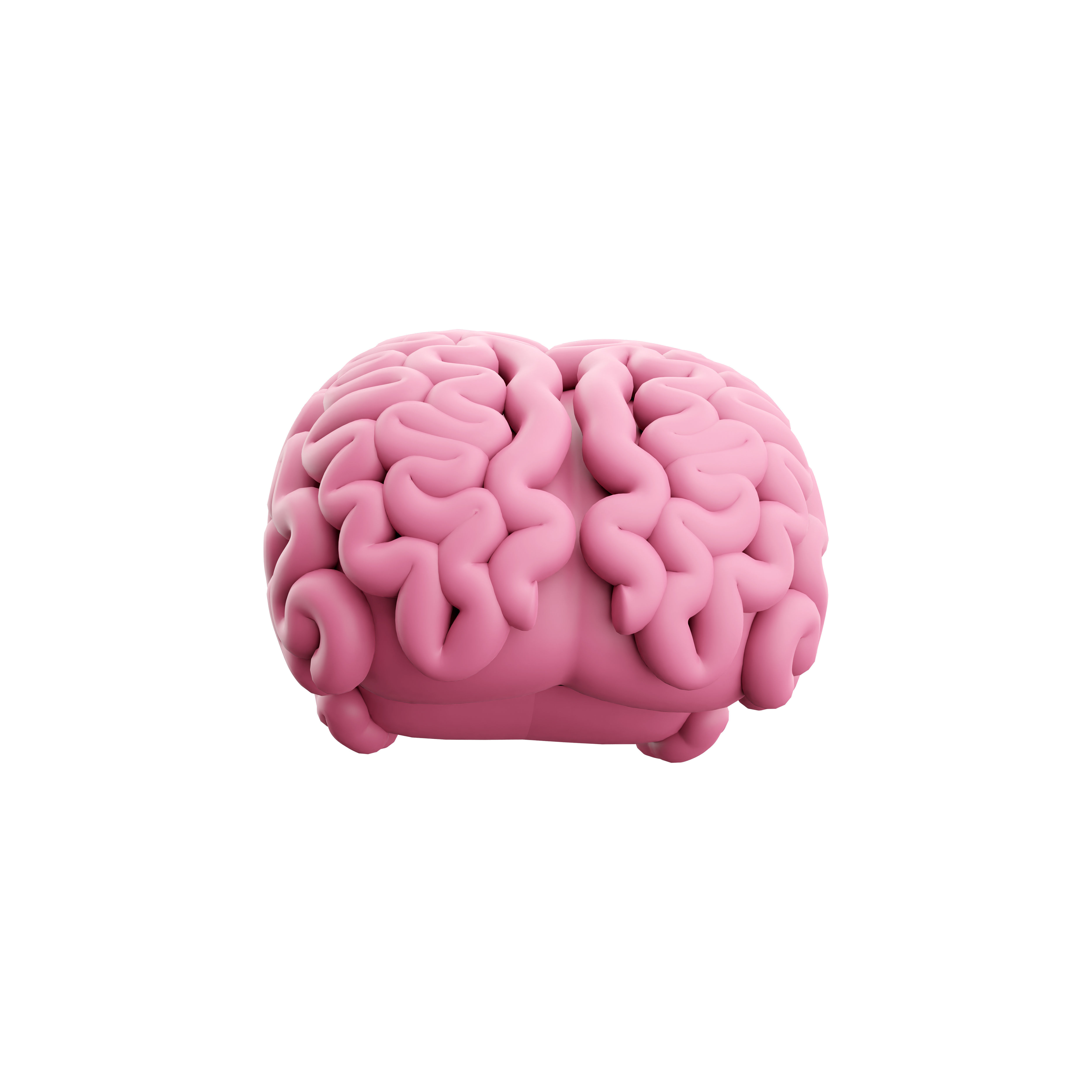 3d brain cartoon 3D model_6