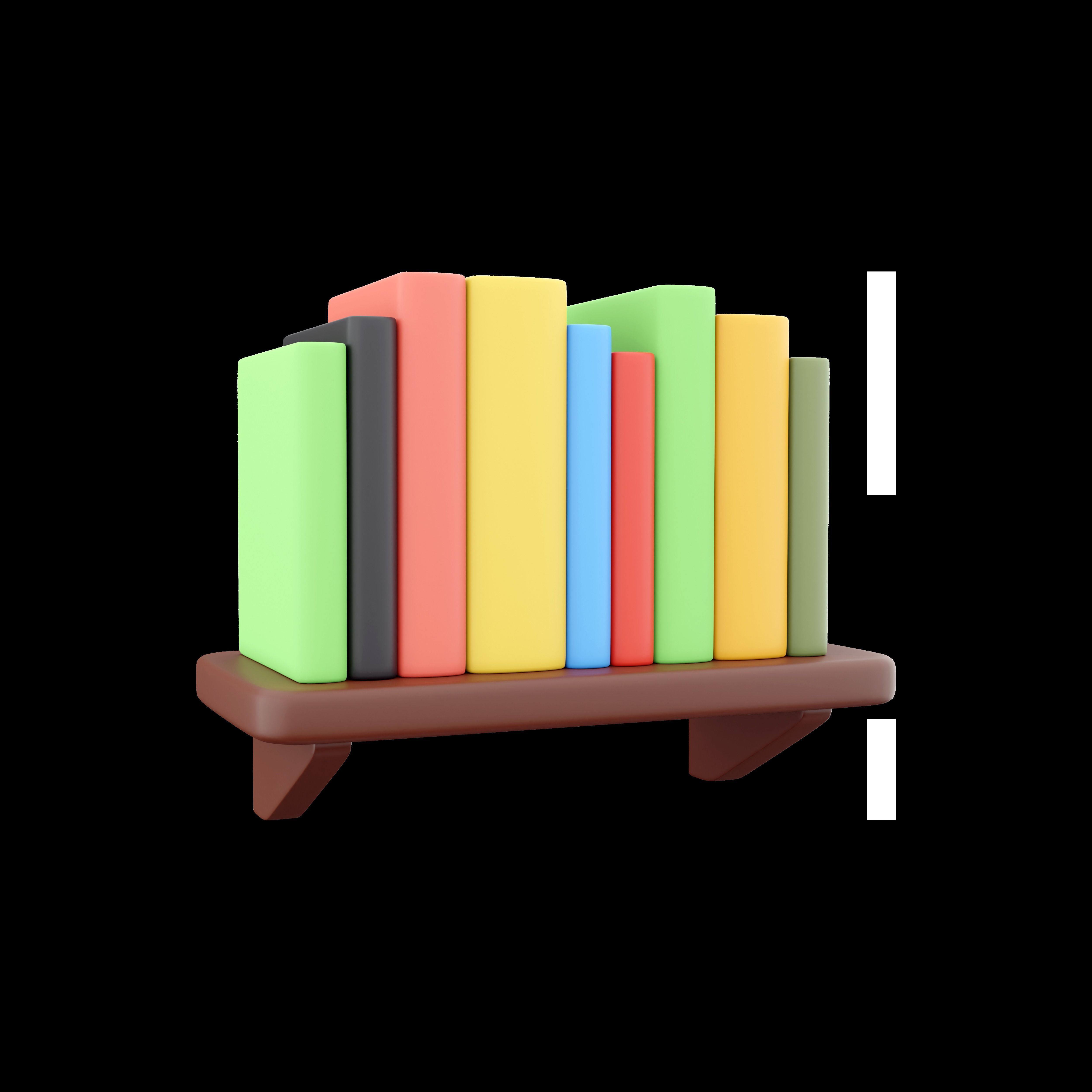 3d books  cartoon 3D model_6