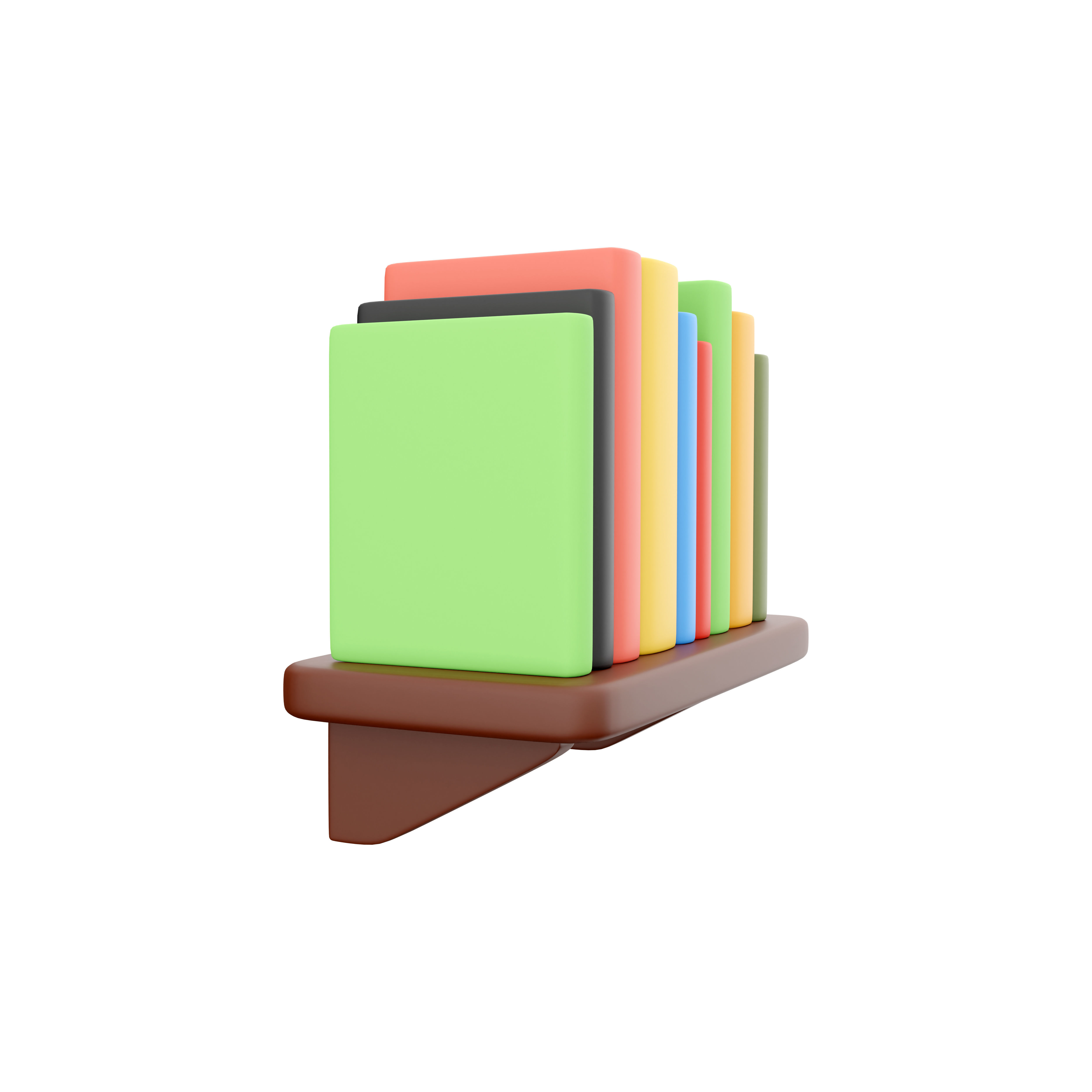 3d books  cartoon 3D model_2