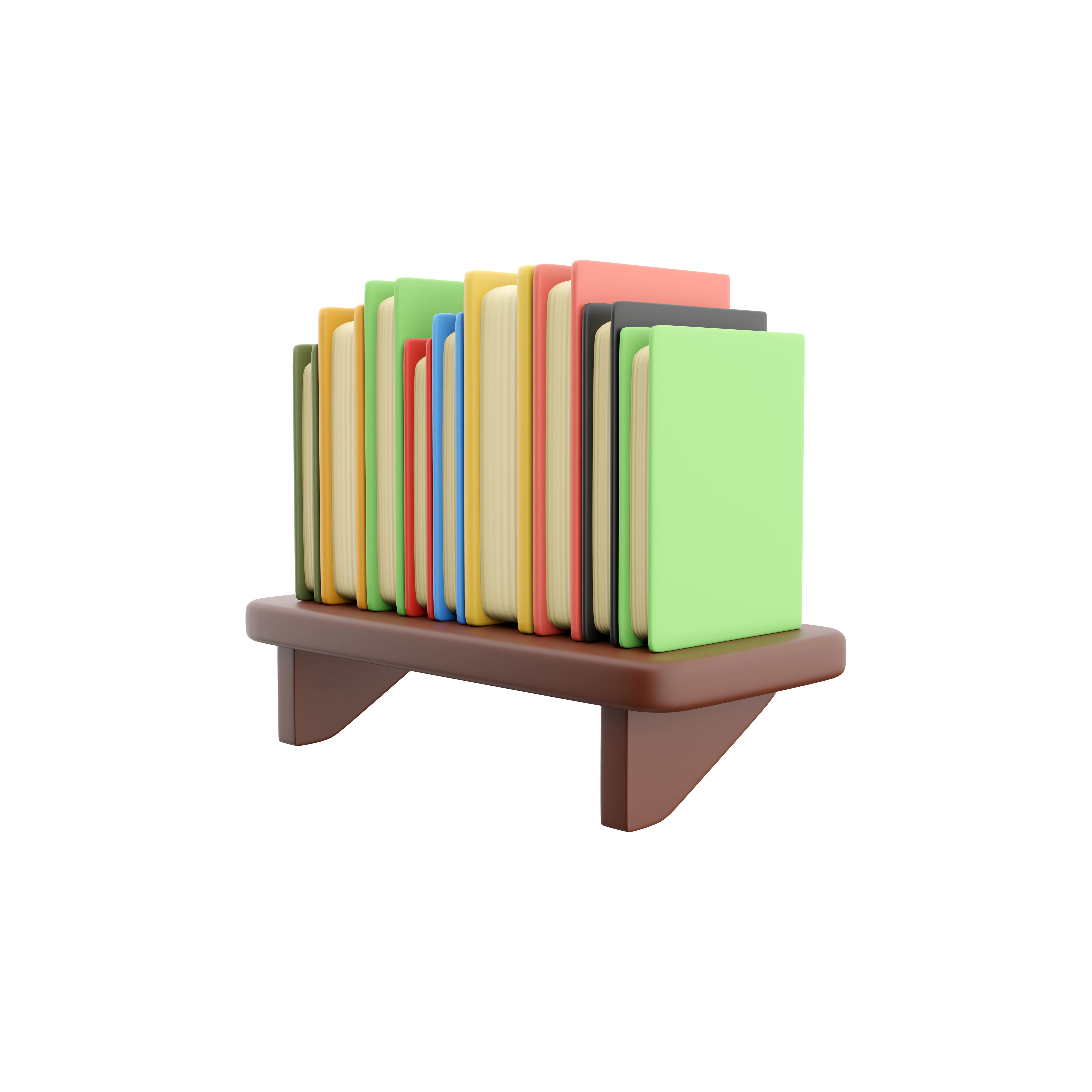 3d books  cartoon 3D model_3