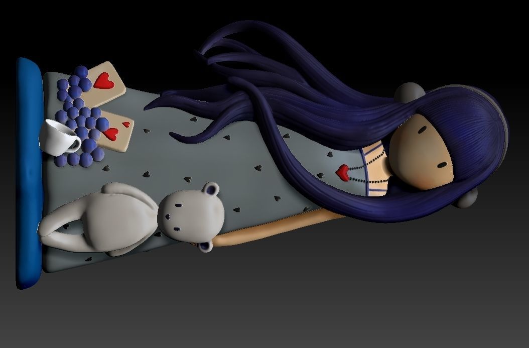 Dear Alice Santoro Gorjuss  3D print model_1