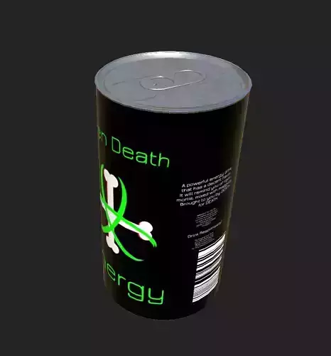 Energy-Drink 3D Model can Free low-poly 3D model