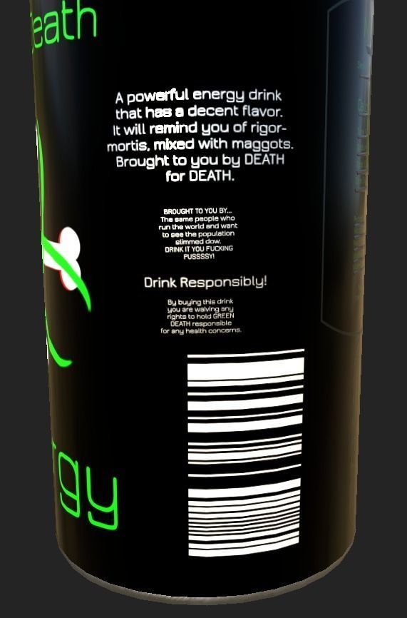 Energy-Drink 3D Model can Free low-poly 3D model_2