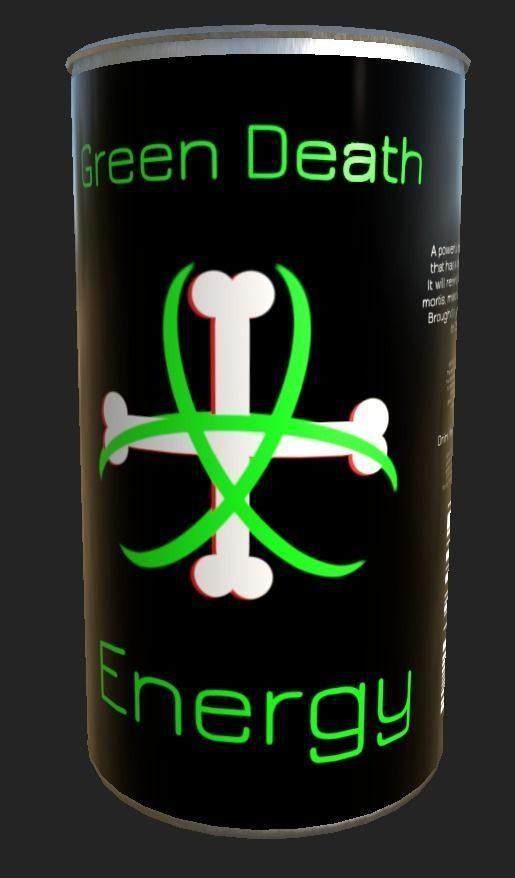 Energy-Drink 3D Model can Free low-poly 3D model_6