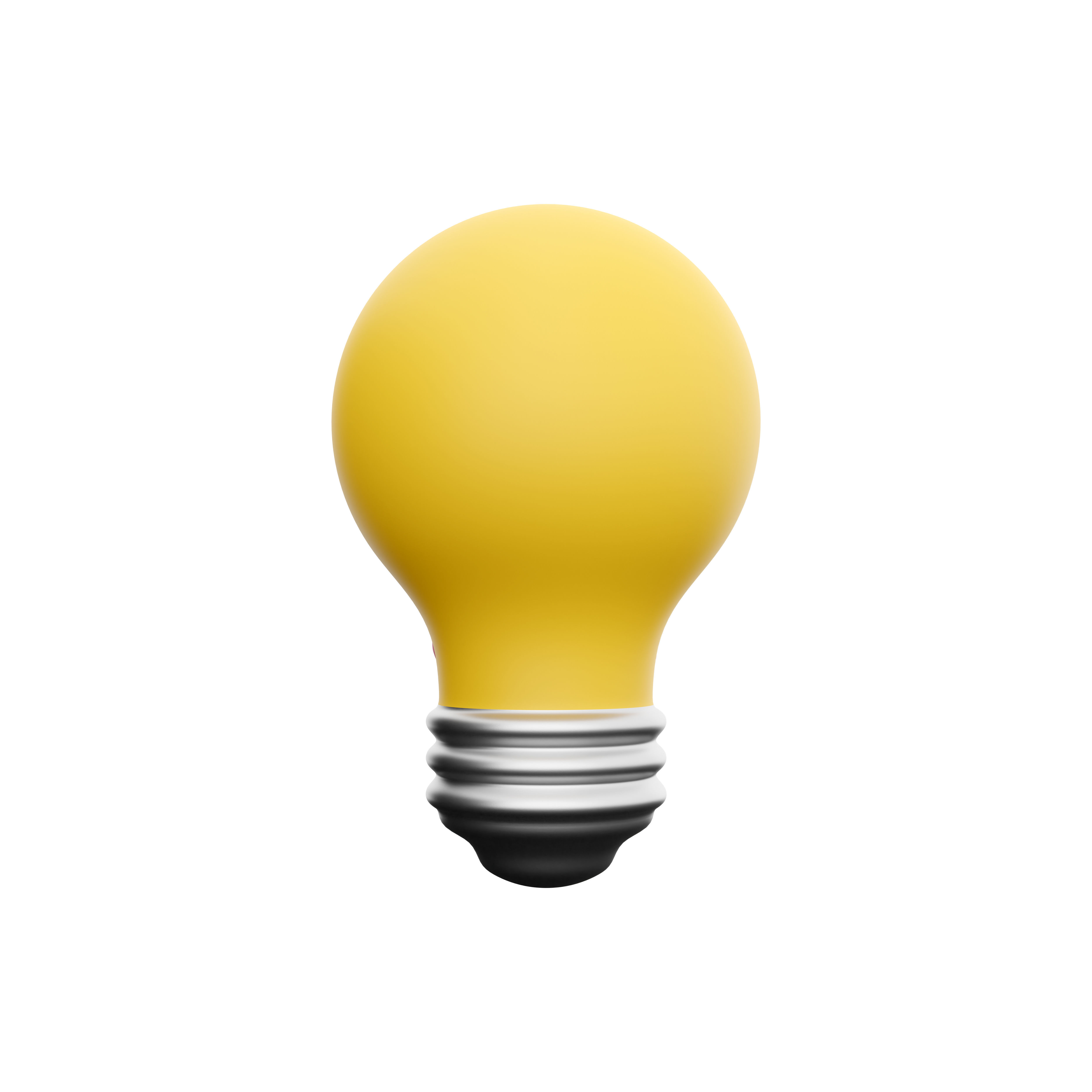 3d light bulb cartoon 3D model_3