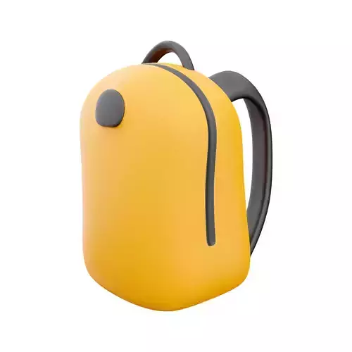 3d Backpack cartoon