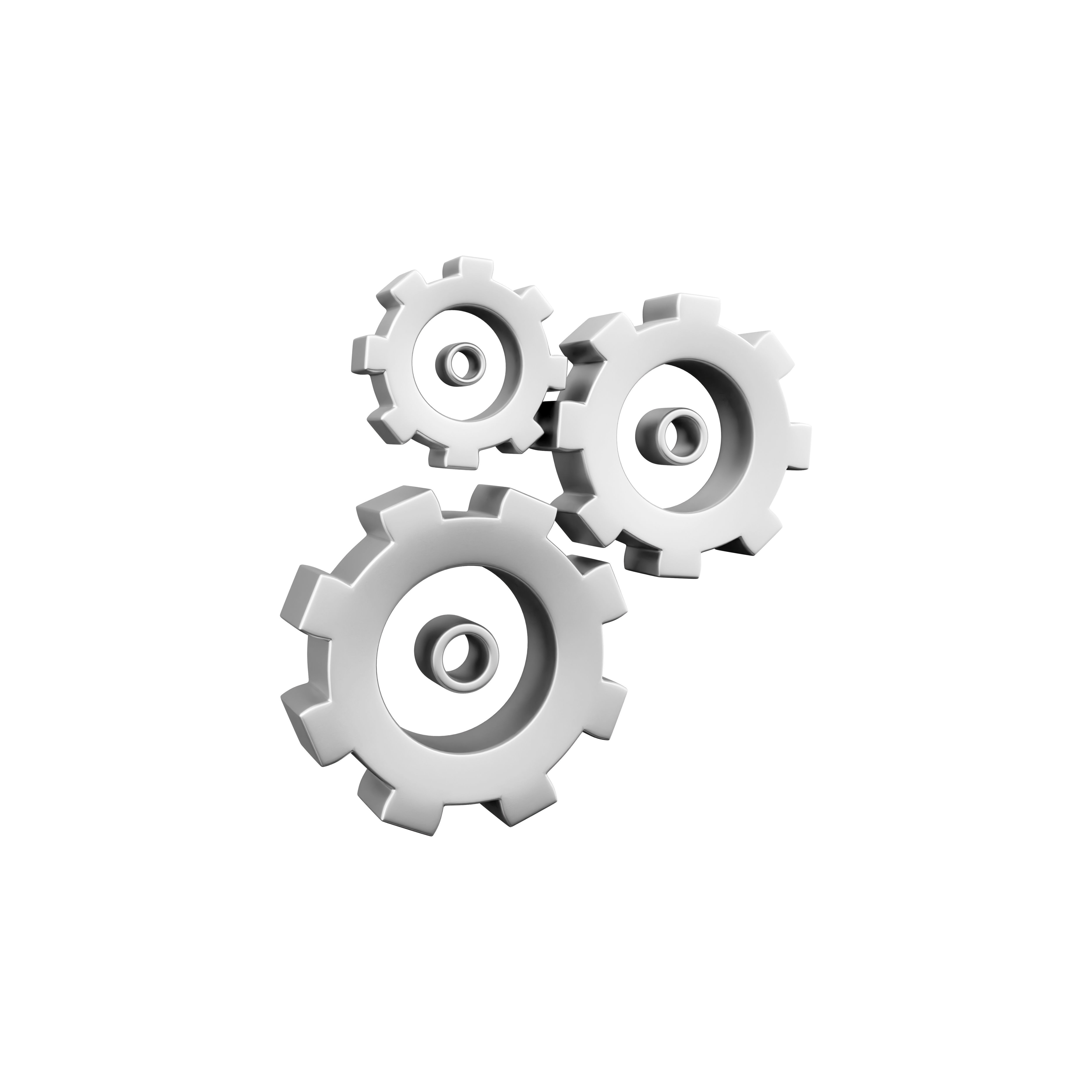 3d model set gear cartoon 3D model_5