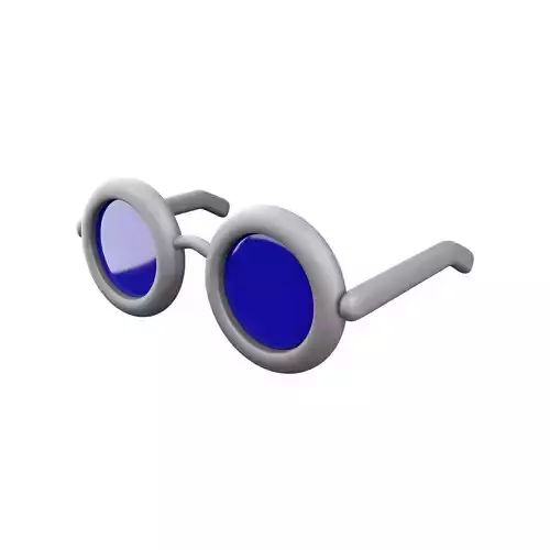3d  glasses cartoon
