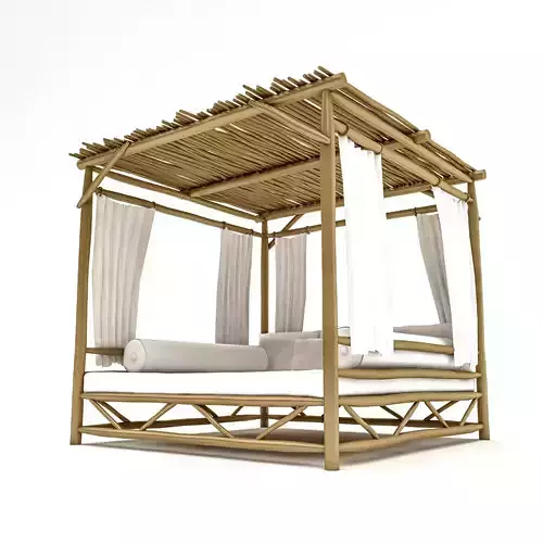 3D bohemian beach lodge 03 model