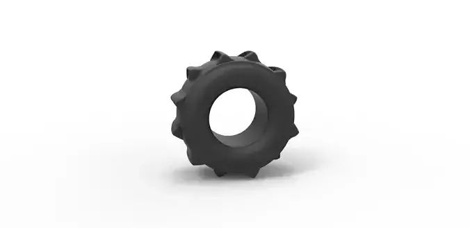 Dirt dragster rear tire 4 Scale 1 to 25