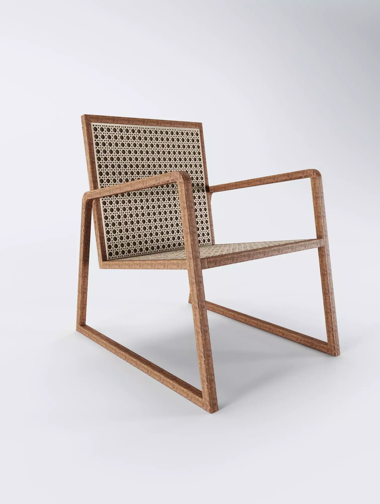 Rattan Chair 3D model_0