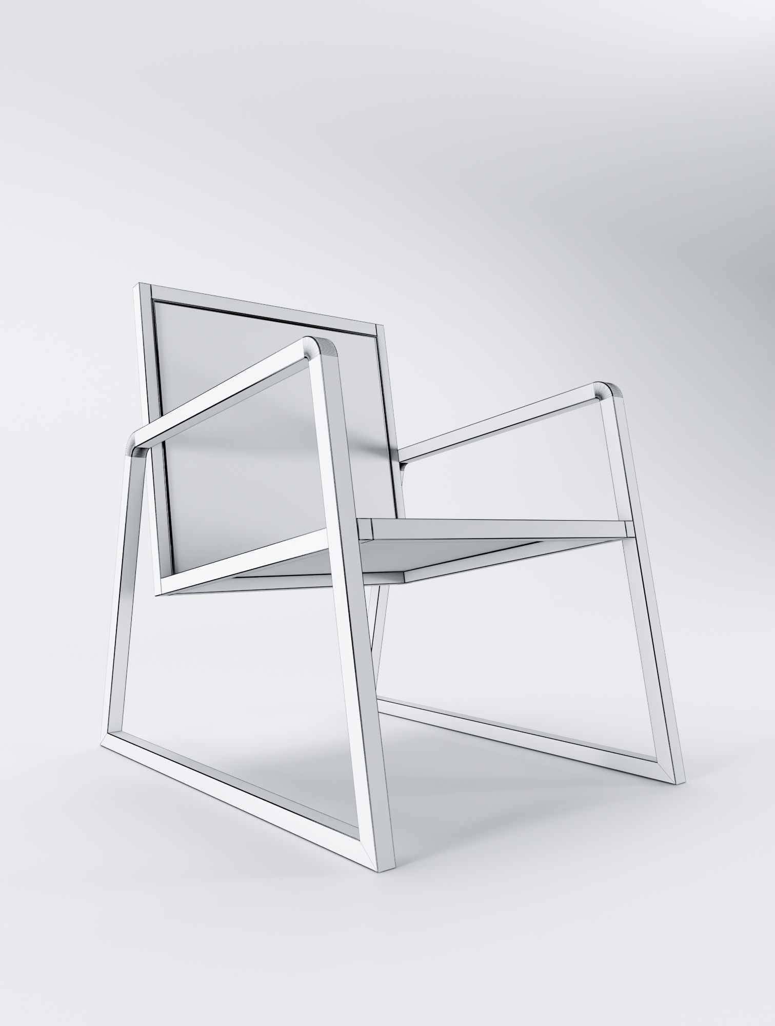 Rattan Chair 3D model_9