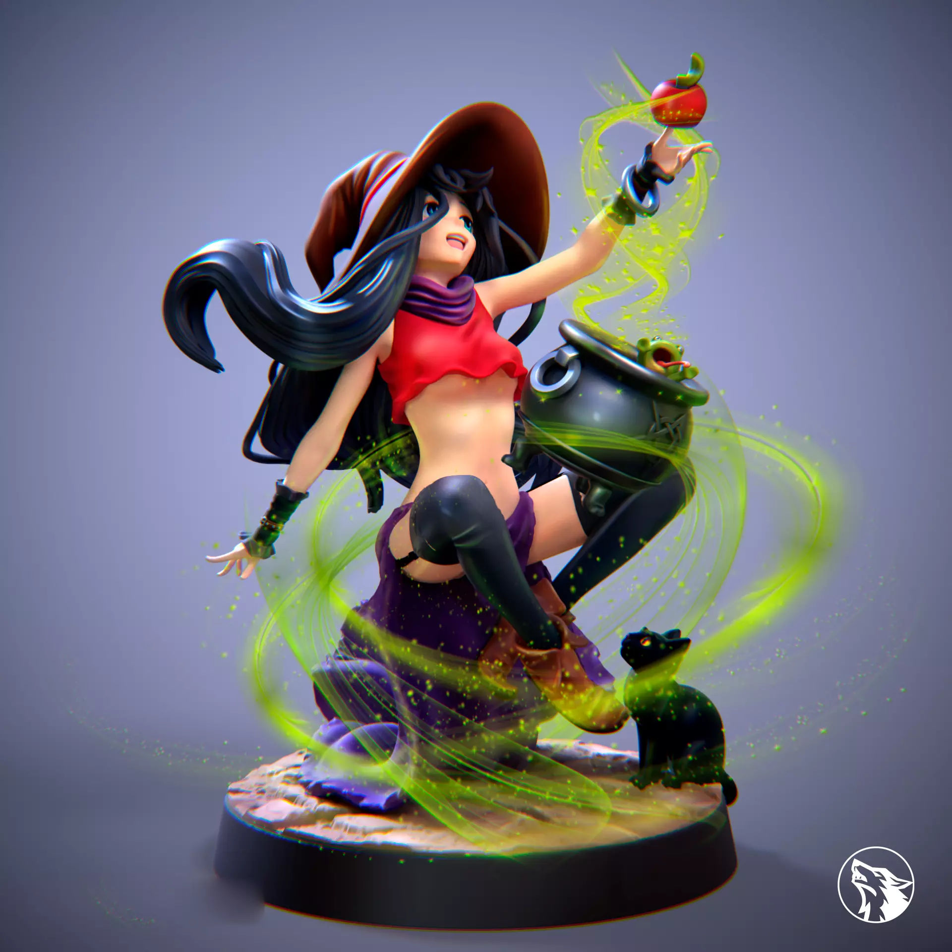 witch cauldron 3D print model