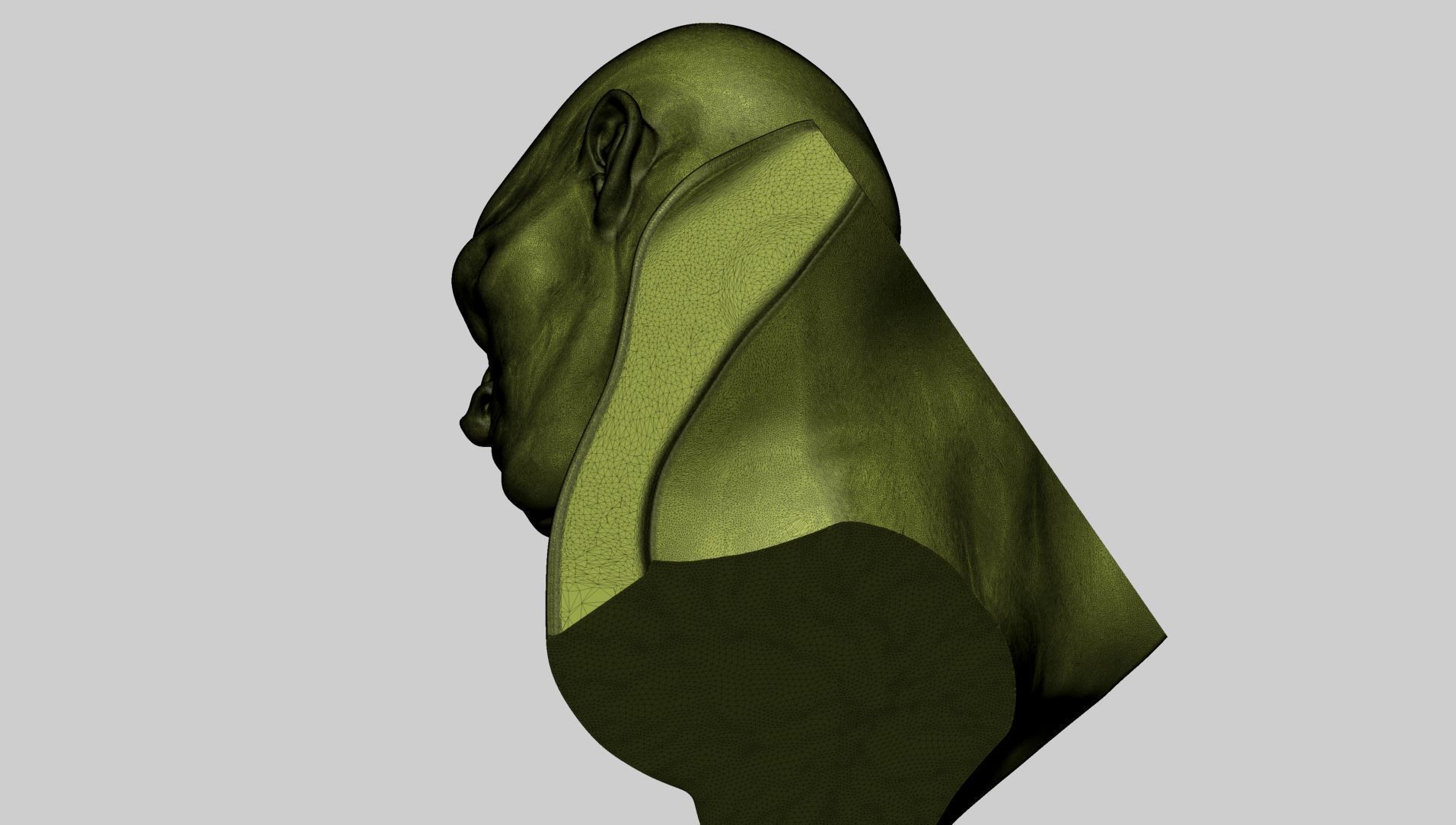 Stylized Male Head Printable A 3D print model_11