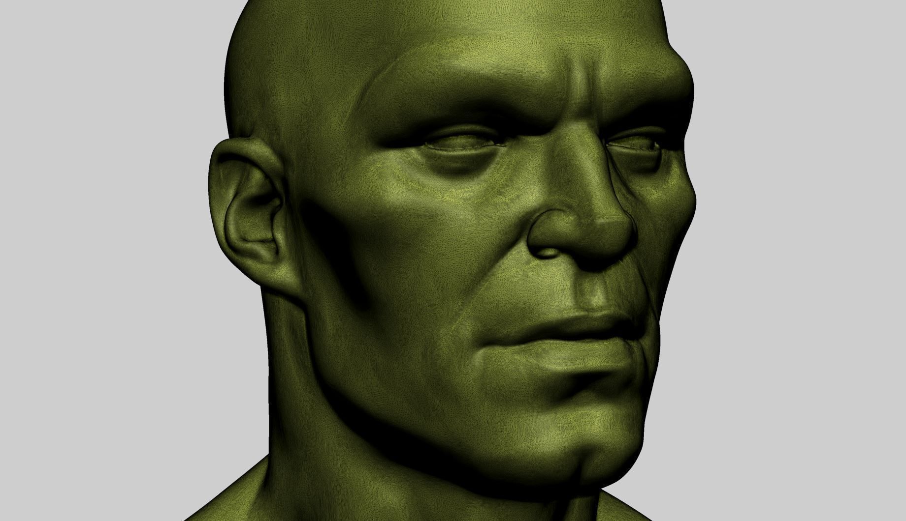 Stylized Male Head Printable A 3D print model_12