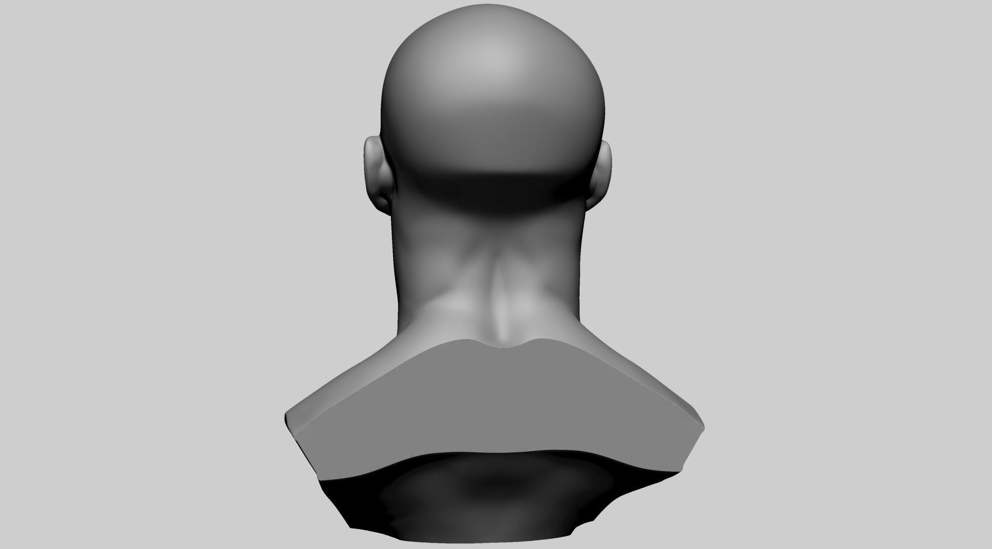 Stylized Male Head Printable A 3D print model_4