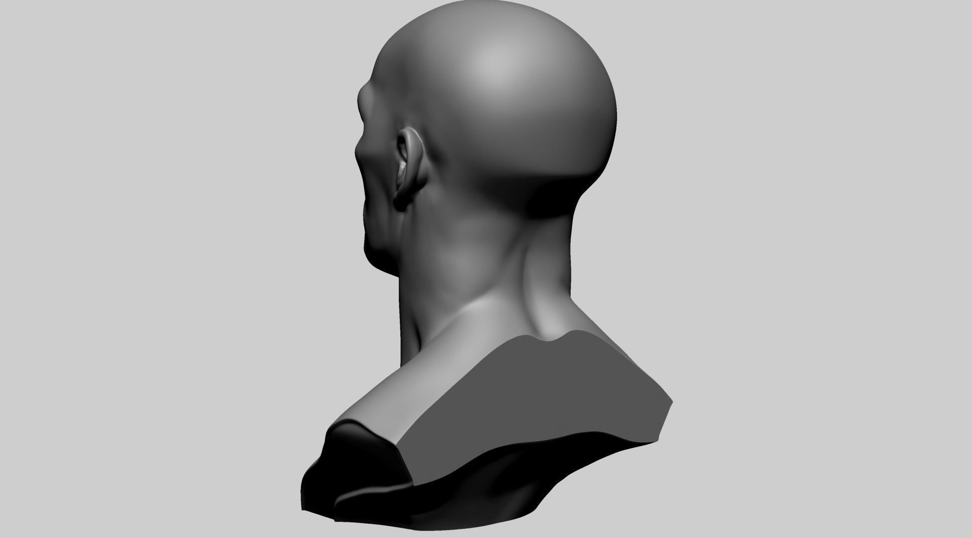 Stylized Male Head Printable A 3D print model_5