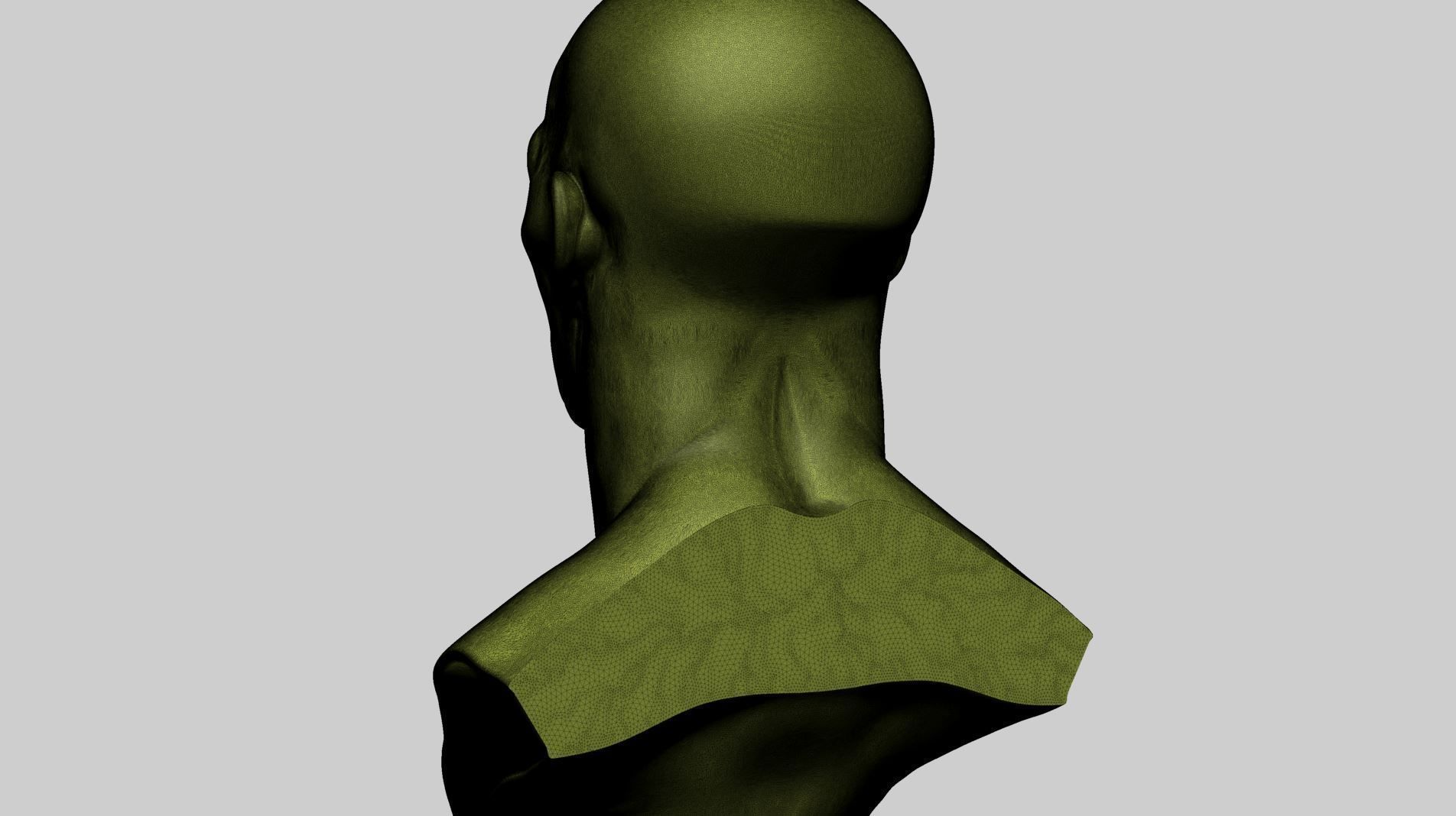 Stylized Male Head Printable A 3D print model_10