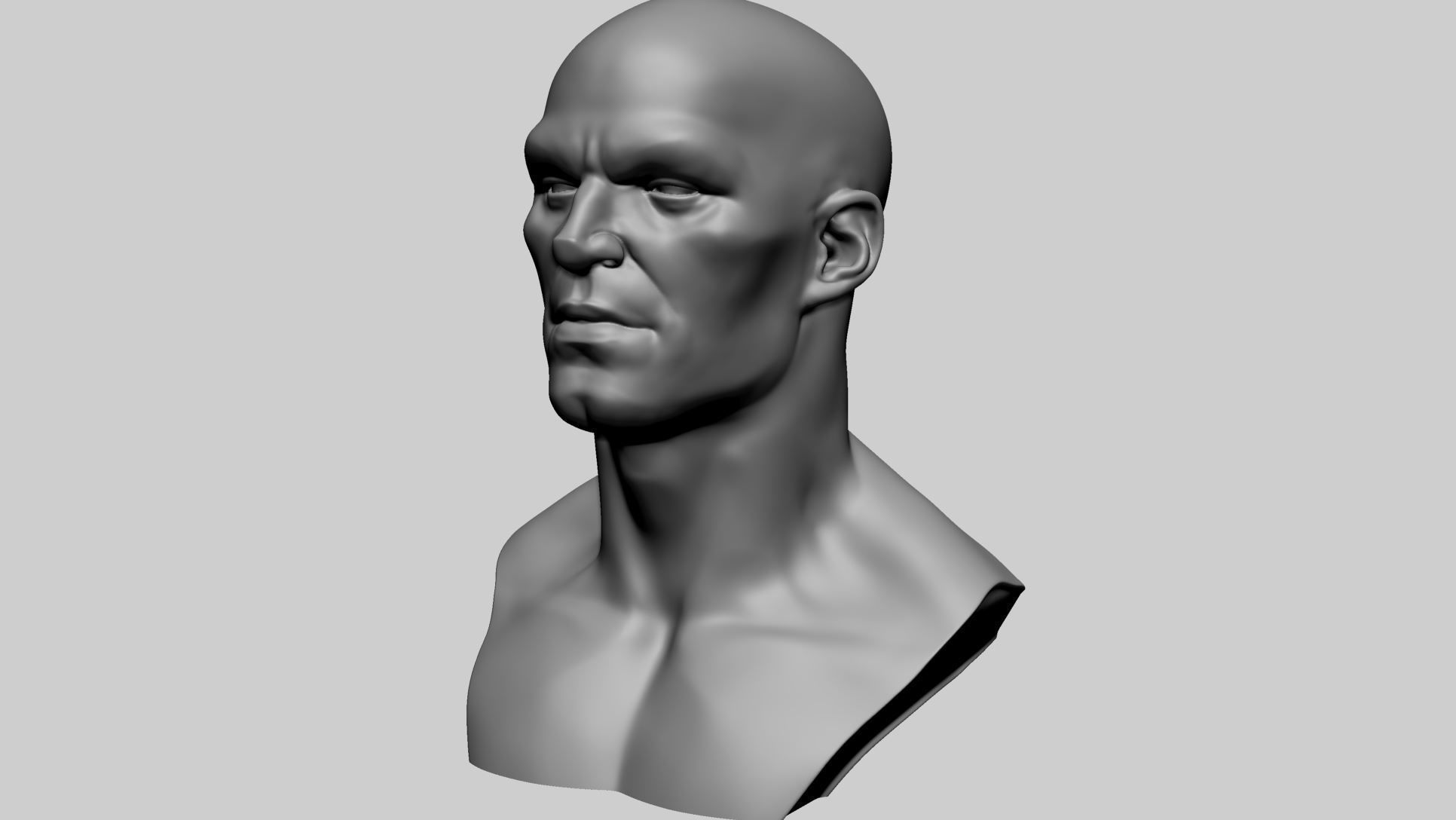 Stylized Male Head Printable A 3D print model_7