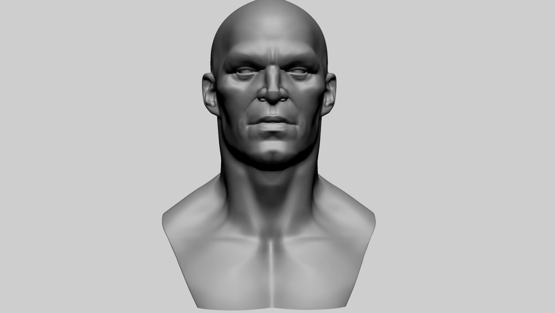 Stylized Male Head Printable A 3D print model_8