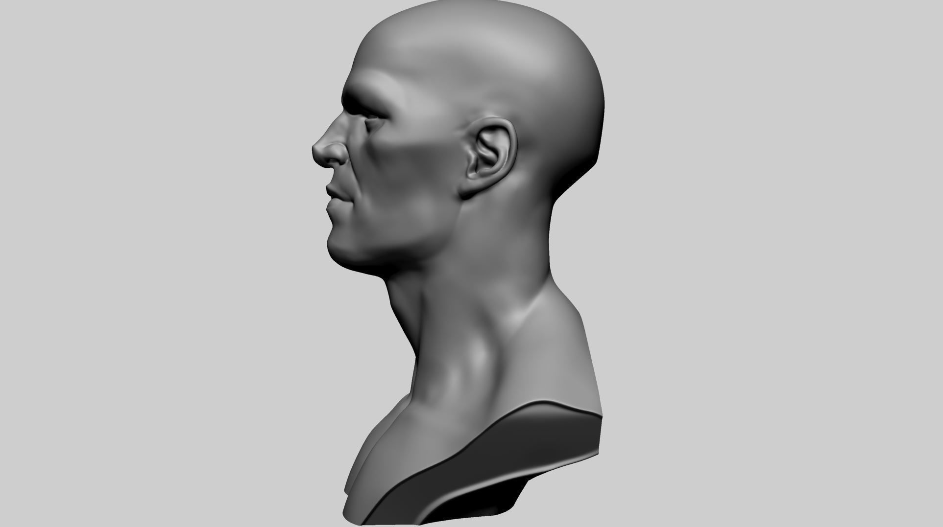 Stylized Male Head Printable A 3D print model_6