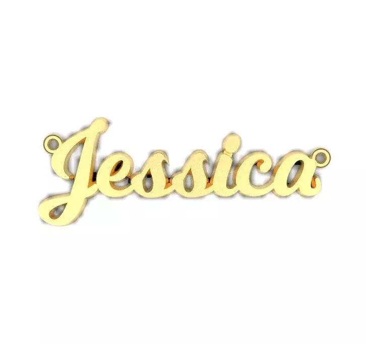 jessica name plate 3D print model