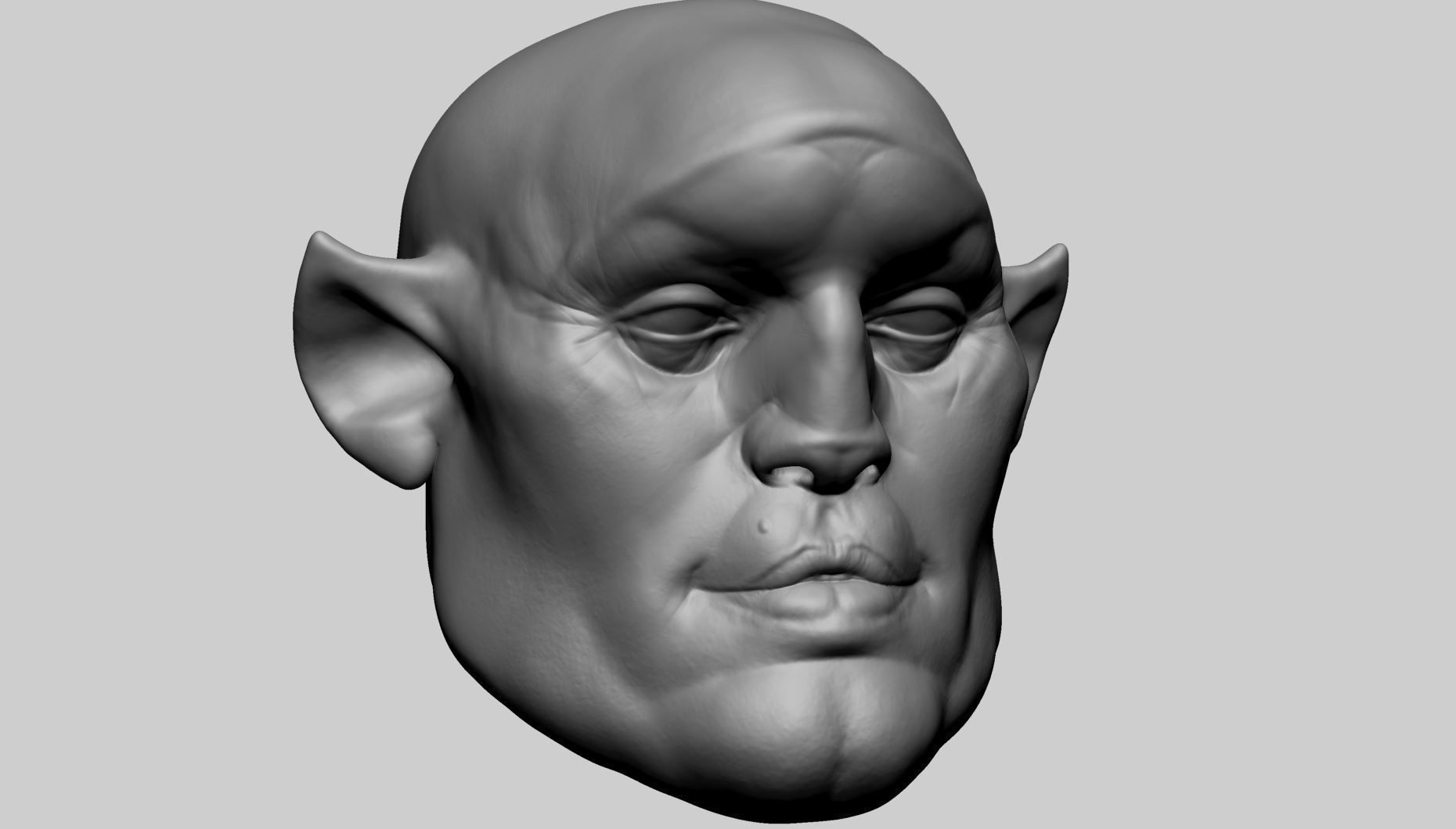 Speed Sculpt Creature Head 3D model_1