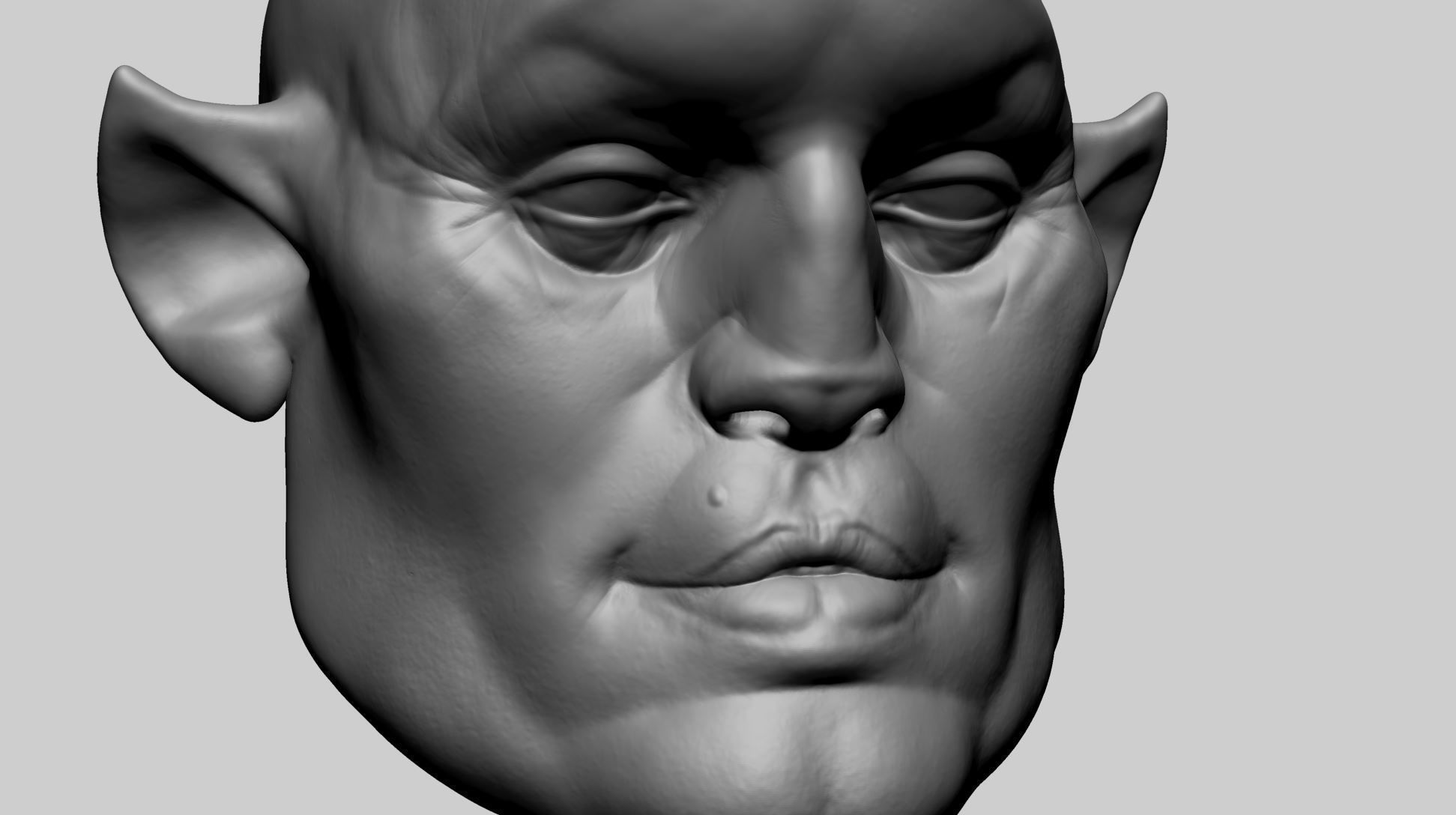 Speed Sculpt Creature Head 3D model_9