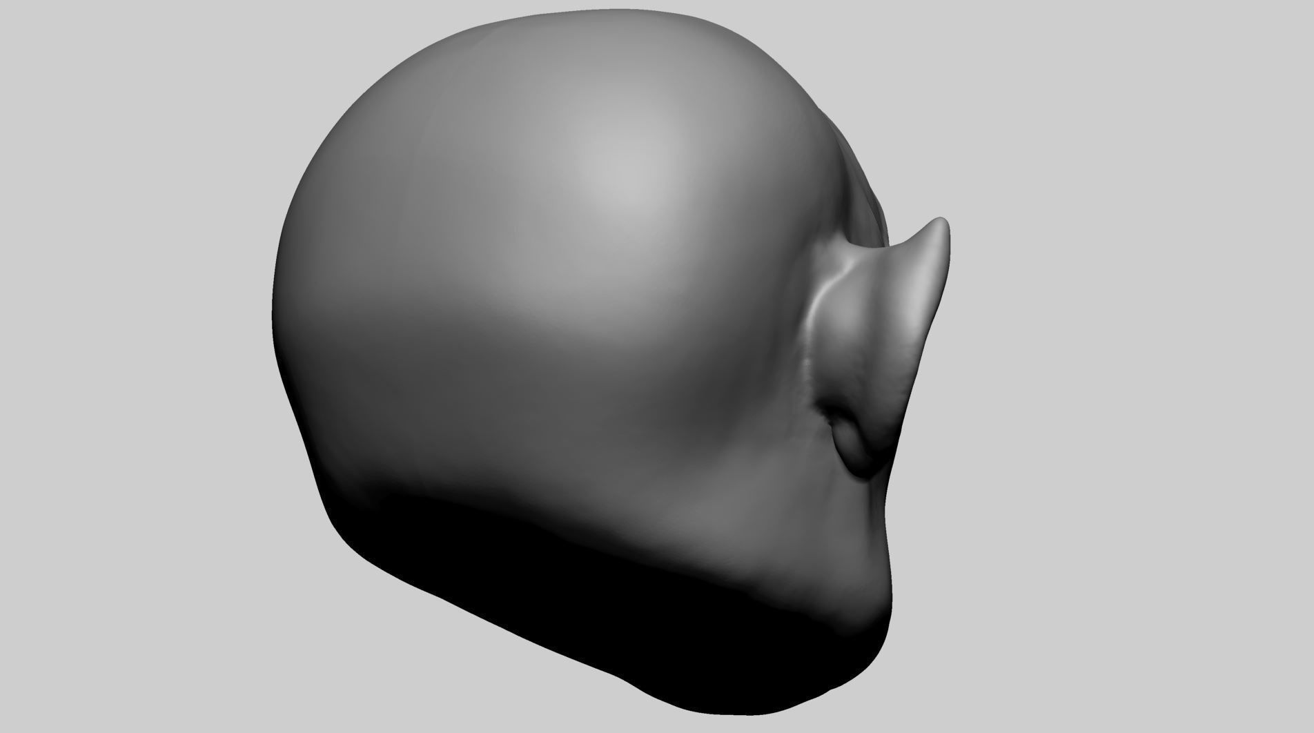 Speed Sculpt Creature Head 3D model_4