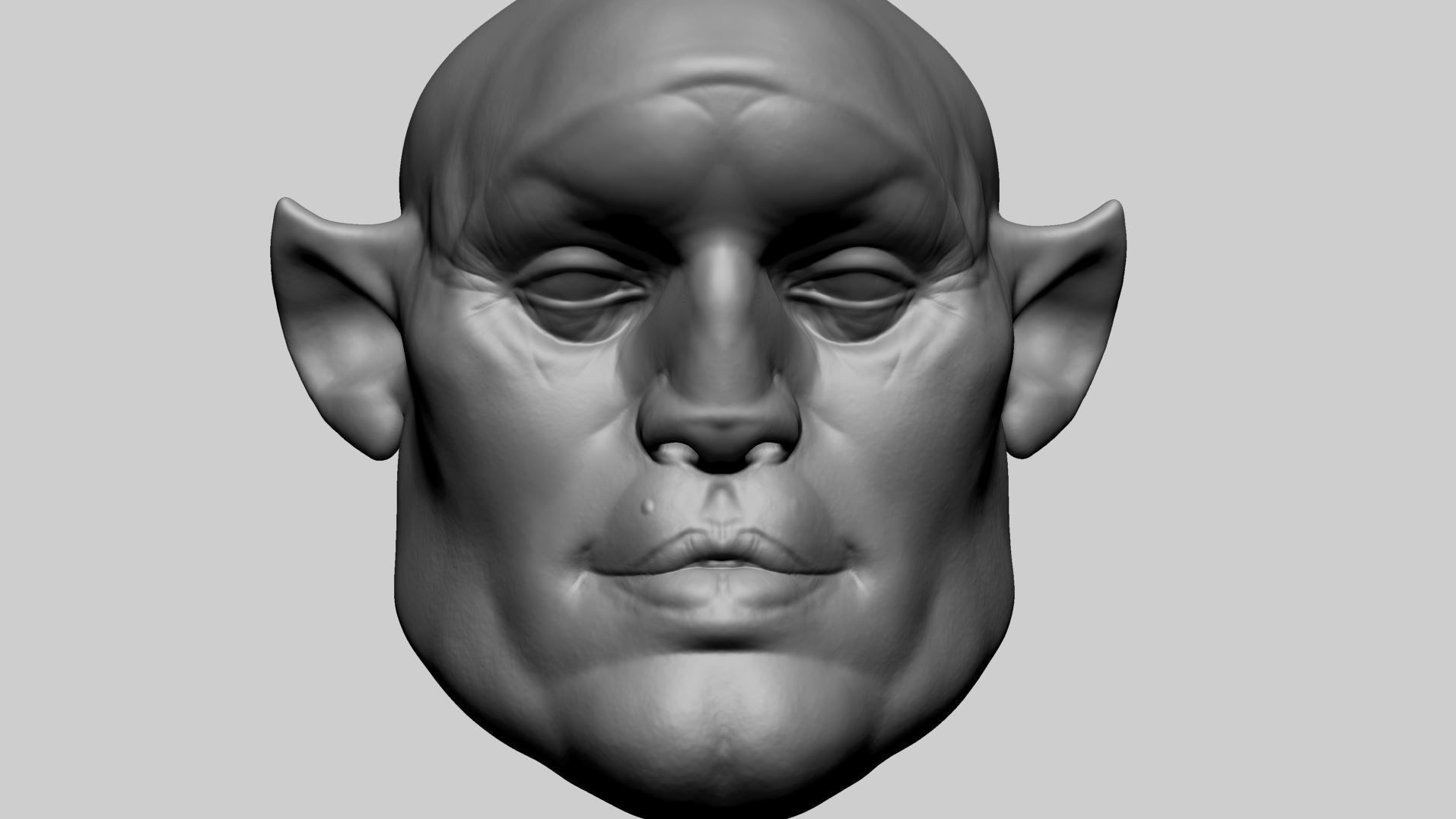 Speed Sculpt Creature Head 3D model_8