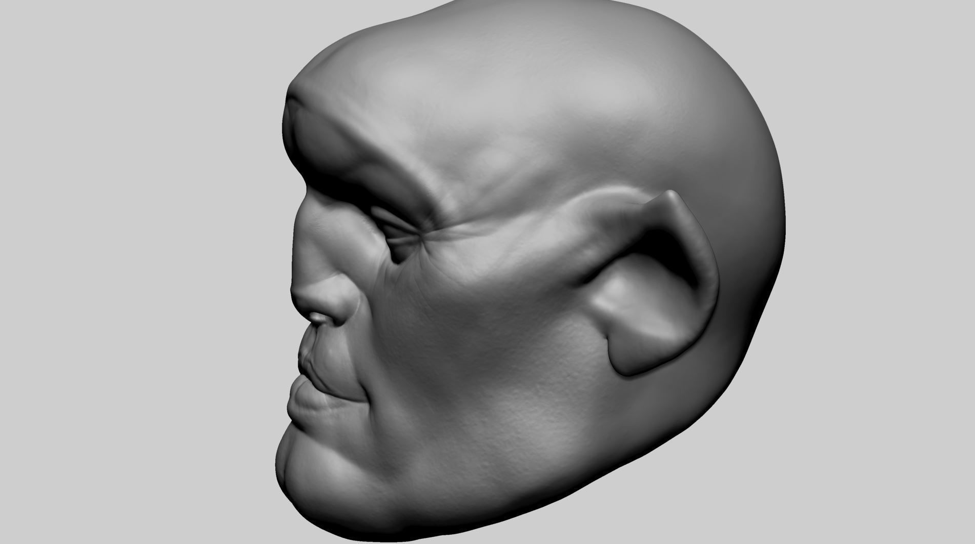 Speed Sculpt Creature Head 3D model_6