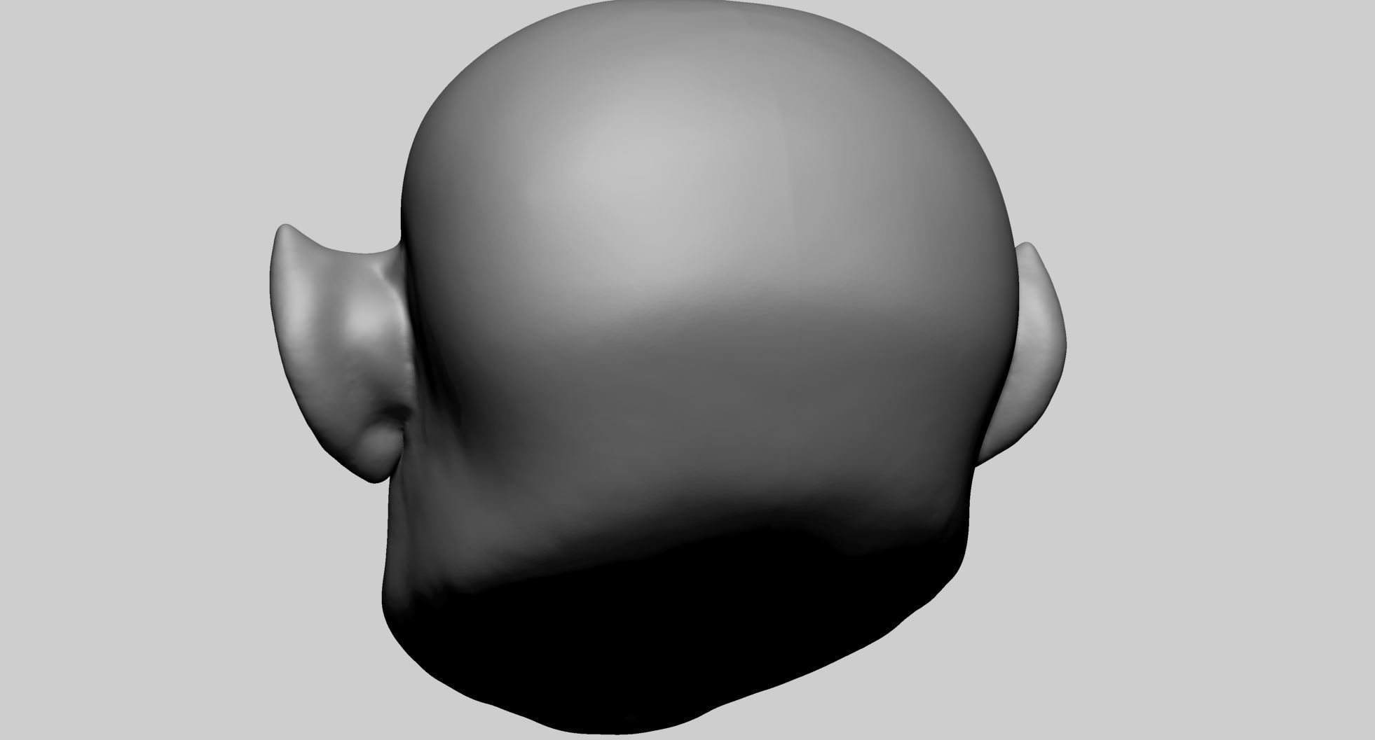 Speed Sculpt Creature Head 3D model_5