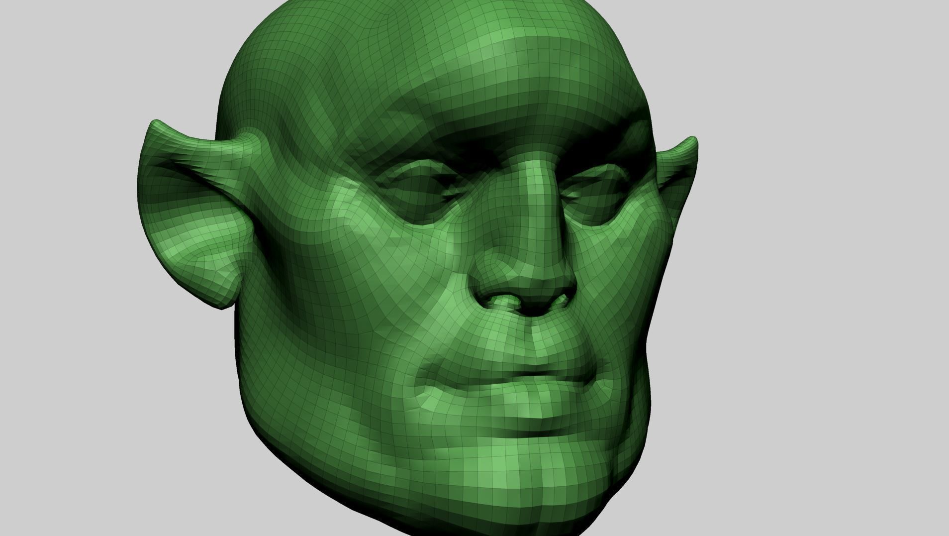 Speed Sculpt Creature Head 3D model_10