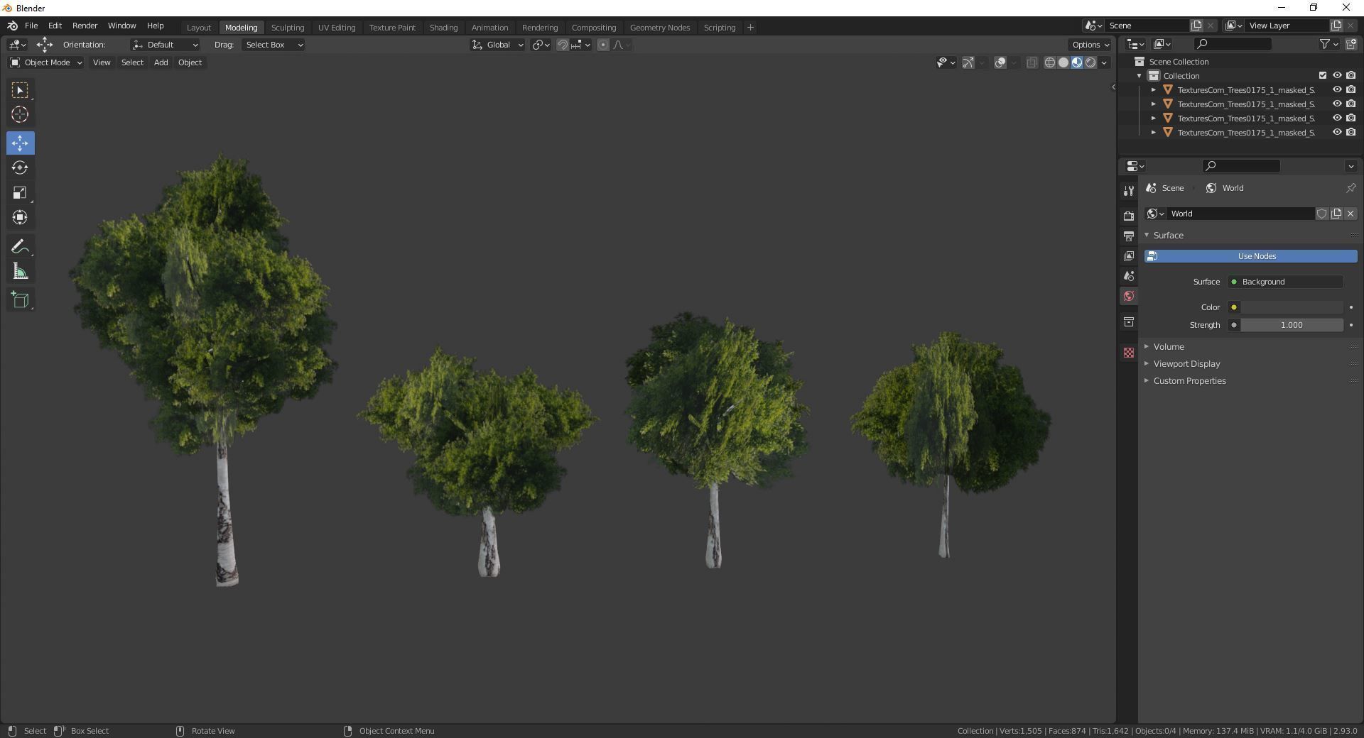 Small Tree Package Free low-poly 3D model_5
