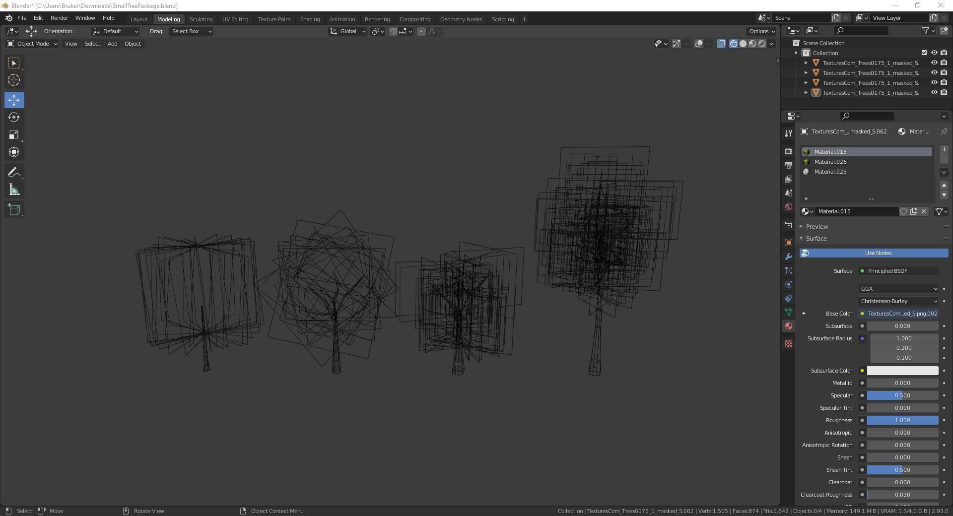 Small Tree Package Free low-poly 3D model_8