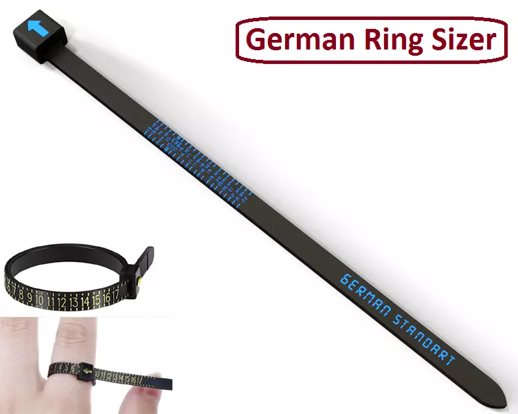 German Finger Ring Sizer 3D print model_0