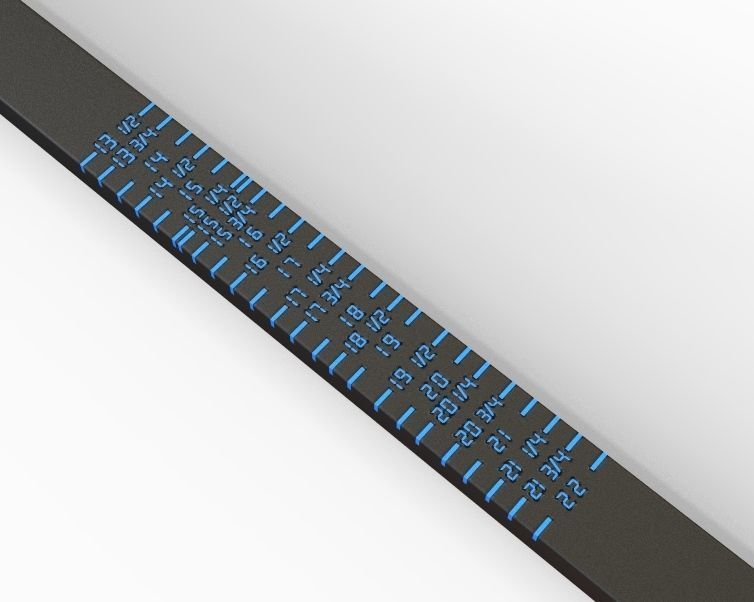 German Finger Ring Sizer 3D print model_3