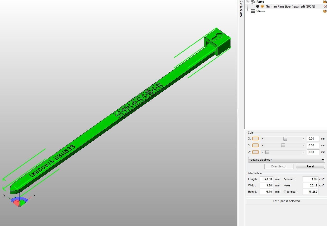 German Finger Ring Sizer 3D print model_15
