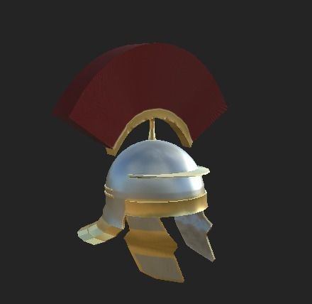 Ancient Rome Roman Helmet Pack Low-poly 3D model_2