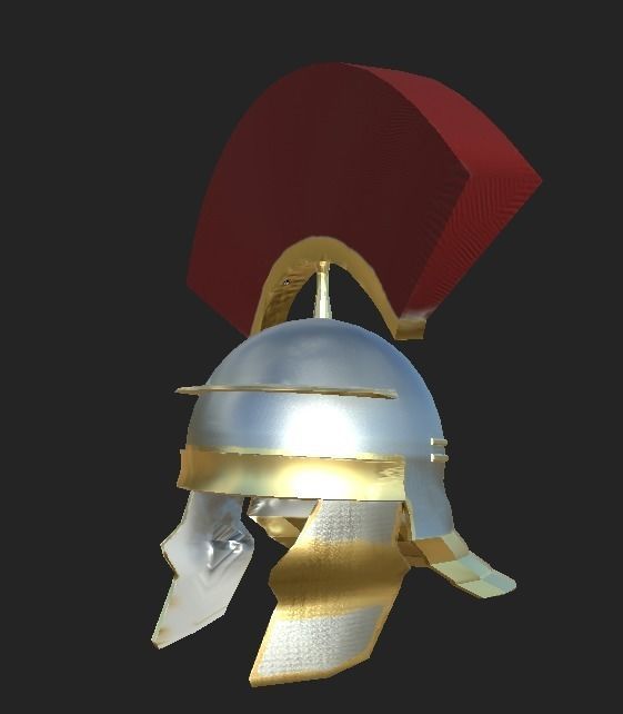 Ancient Rome Roman Helmet Pack Low-poly 3D model_3