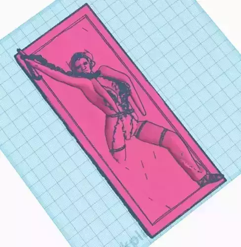 Star Wars Jabbas Dancer Oola in Carbonite