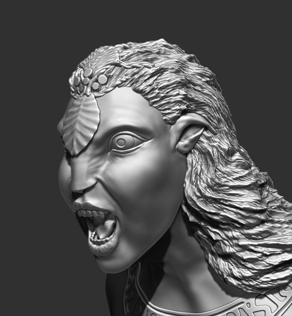 Ronal from The way of Water 3D print model_3